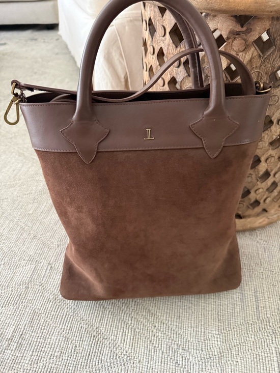 Lucchese Handbags - Lucchese Brown Suede & Leather Tote